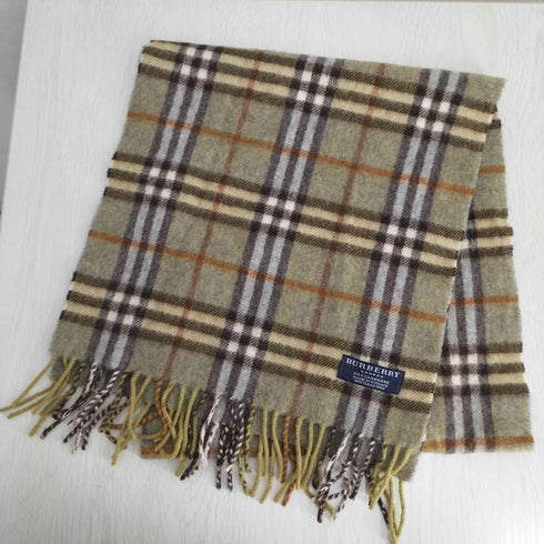 バーバリーロンドン BURBERRY LONDON 英国製 カシミヤ100 ノバチェック マフラー レディース