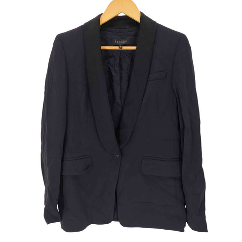 エスカーダ ESCADA サテン タキシードジャケット レディース 36