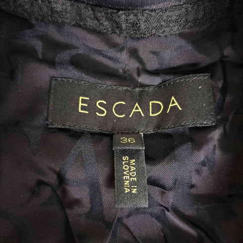 エスカーダ ESCADA サテン タキシードジャケット レディース 36