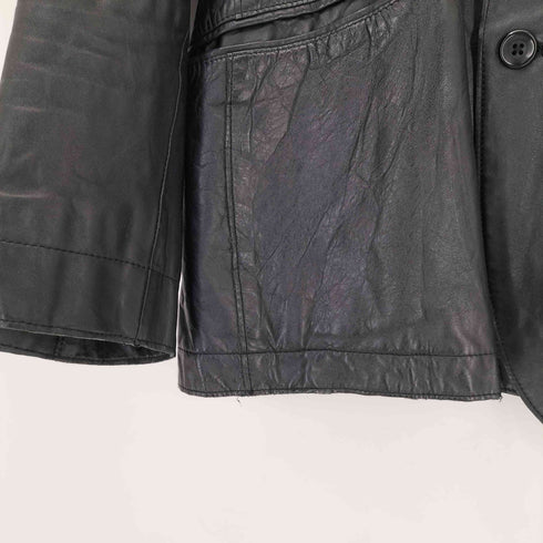 ユナイテッドアローズブルーレーベル UNITED ARROWS BLUE LABEL レザーテーラードジャケット メンズ S