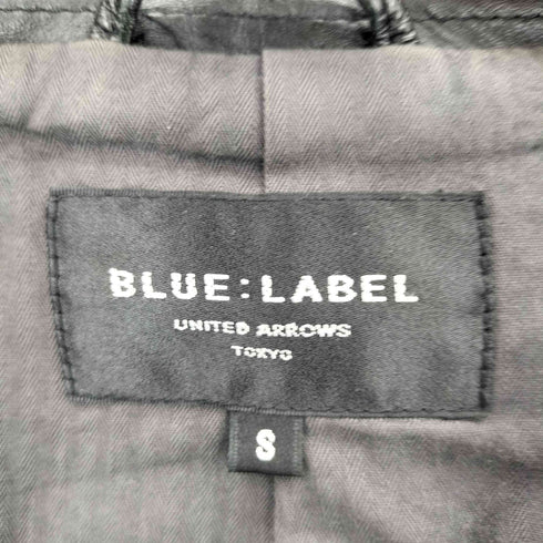ユナイテッドアローズブルーレーベル UNITED ARROWS BLUE LABEL レザーテーラードジャケット メンズ S