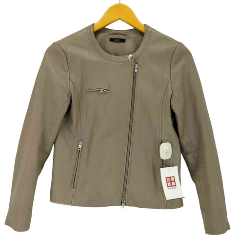 ロッソ ROSSO URBAN RESEARCH ラムレザー ノーカラーライダースジャケット レディース FREE