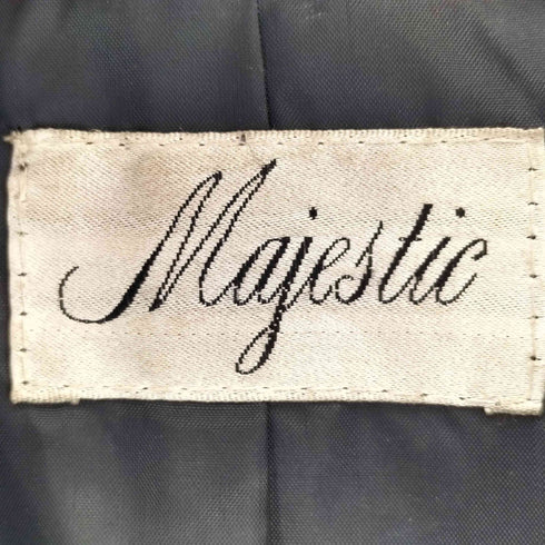 MAJESTIC マジェスティック カウレザーハーフコート メンズ
