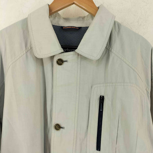 バーバリーロンドン BURBERRY LONDON 80-90s コットン ポリエステル 裏地メッシュ ジップアップ ジャケット メンズ L