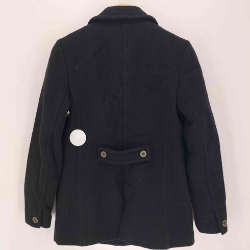 バーバリーズ BURBERRYS BLUE LABEL ブルーレーベル 裏ノバチェック 英国羊毛40% ウールピーコート レディース 38
