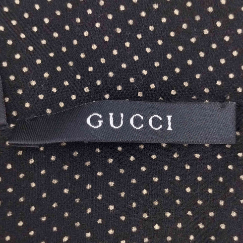 グッチ GUCCI ドット柄 カシミヤストール レディース
