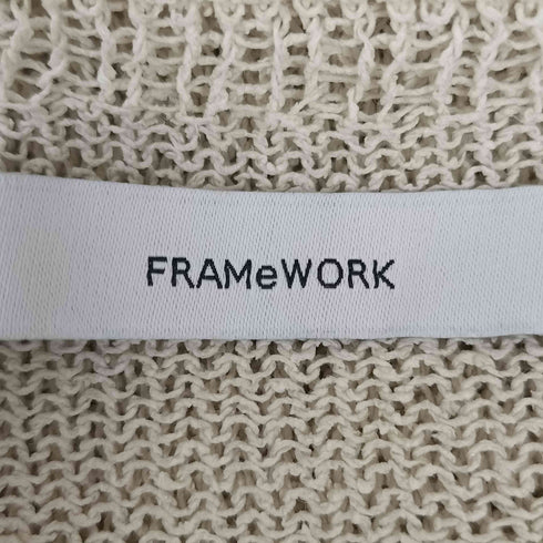 フレームワーク FRAMeWORK 24SS ウォッシャブルニュアンス ワイドプルオーバー レディース FREE