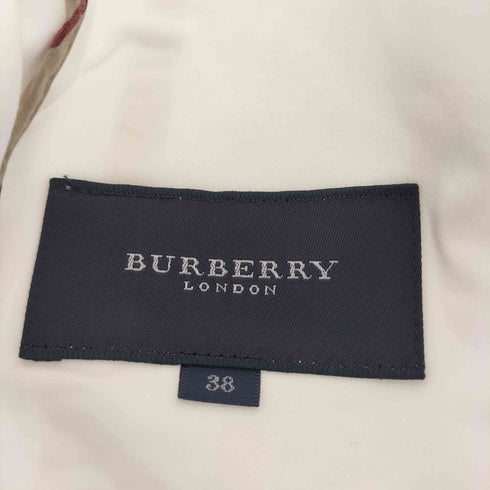 バーバリーロンドン BURBERRY LONDON 裏パイピングノバチェック シェイプデザインジャケット レディース 38