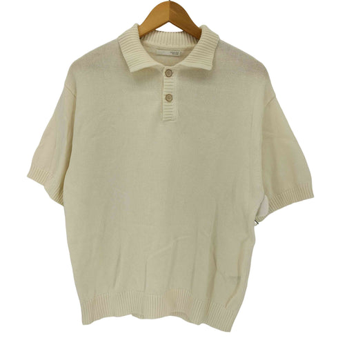 ザラ ZARA リラックスフィットテクスチャーニットポロシャツ メンズ import:XL