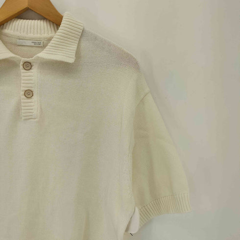 ザラ ZARA リラックスフィットテクスチャーニットポロシャツ メンズ import:XL
