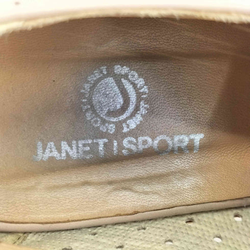 JANET SPORT パンチング ウェッジソール レザー シューズ レディース 39