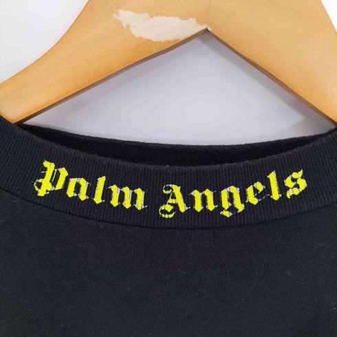 パームエンジェルス Palm Angels CLASSIC LOGO OVERSIZE LONG SLEEVE クラシック ロゴプリント オーバーサイズ ロングスリーブTシャツ メンズ import:M