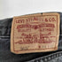 リーバイス Levis 505 ボタン裏4355 ペイント ダメージ加工 ブラック ストレートデニムパンツ メンズ W34 L32