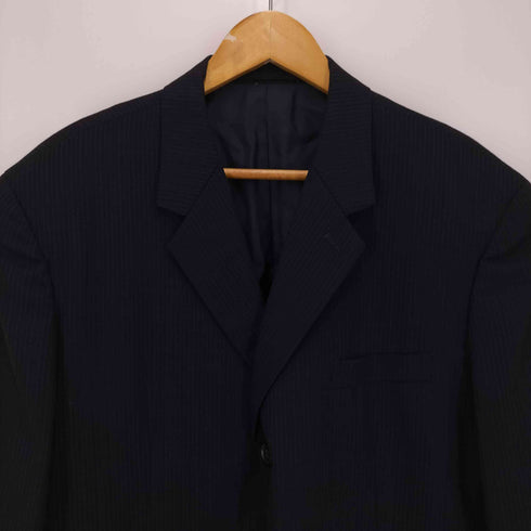 ワイズフォーメン Ys for men 03SS ウール ストライプ 3B テーラード ジャケット 2タック スラックス スーツ セットアップ メンズ M