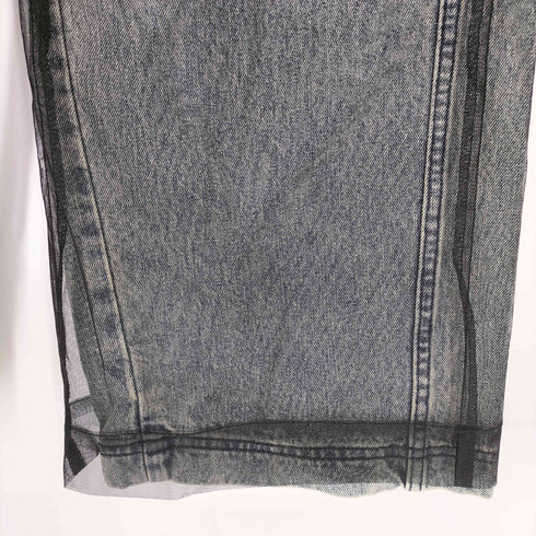 メゾンスペシャル MAISON SPECIAL Tulle Layer Denim Pants チュールレイヤードデニム レディース 36