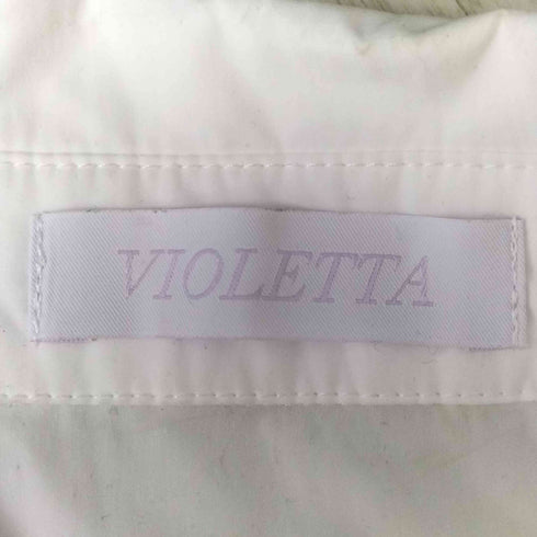 VIOLETTA アソートビジューボタンクロップドシャツ レディース FREE