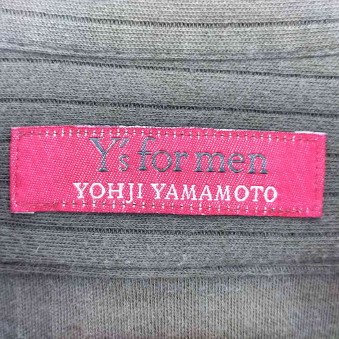 ワイズフォーメン Ys for men 99SS リブニット オープンカラー シャツ メンズ