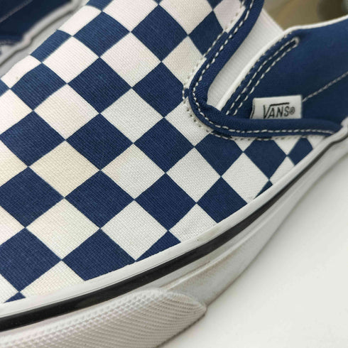 バンズ VANS CLASSIC SLIP-ON CHECKERBOARD DEEP INDIGO メンズ JPN:28