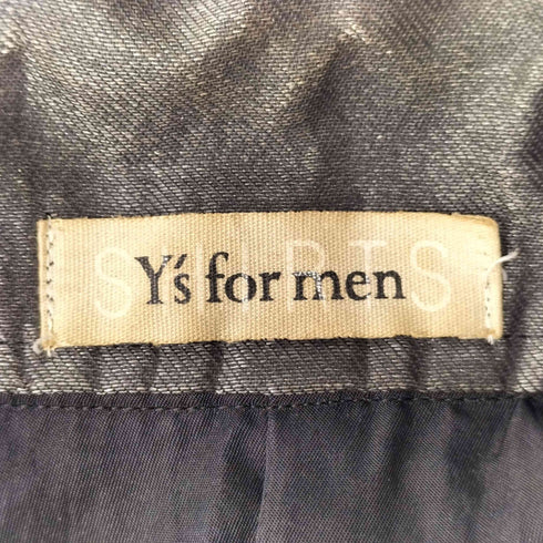 ワイズフォーメン Ys for men 05SS SHIRTS ダブルジップ コーティング ステンカラー コート メンズ JPN:L