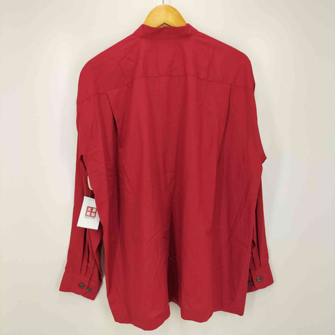 イッセイミヤケメン ISSEY MIYAKE MEN 95AW 銀タグ C/R シャツ コットン レーヨン バンドカラー シャツ デッドストック メンズ JPN:M