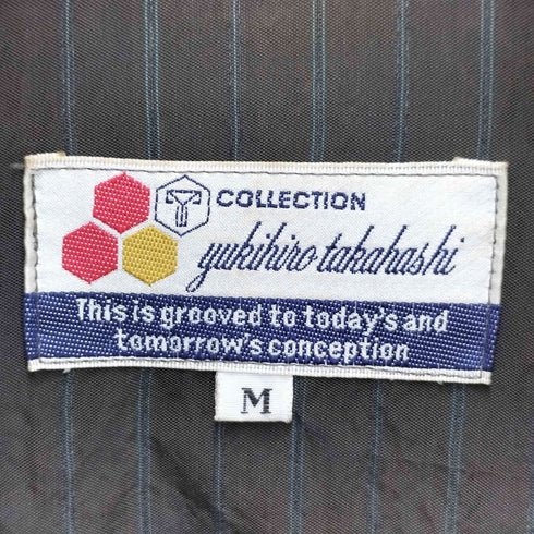 YUKIHIRO TAKAHASHI COLLECTION レーヨン ナイロン ストライプ ジップアップ ブルゾン メンズ JPN:M