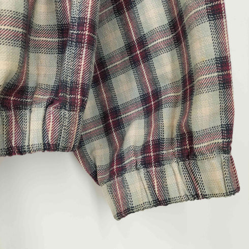 エディーバウアー Eddie Bauer 00S シャドー チェック スイングトップ ジップアップ ブルゾン メンズ import:M