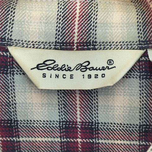 エディーバウアー Eddie Bauer 00S シャドー チェック スイングトップ ジップアップ ブルゾン メンズ import:M