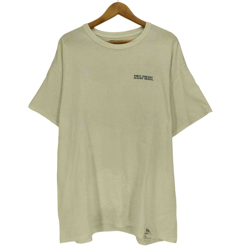 フォーティーパーセントアゲインストライツ FORTY PERCENTS AGAINST RIGHTS MY LIFE IS MY LIFE 両面 プリント S/S 半袖 Tシャツ メンズ JPN:L