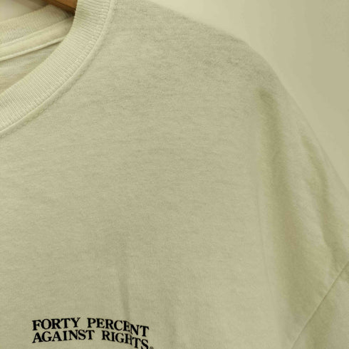 フォーティーパーセントアゲインストライツ FORTY PERCENTS AGAINST RIGHTS MY LIFE IS MY LIFE 両面 プリント S/S 半袖 Tシャツ メンズ JPN:L