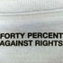 フォーティーパーセントアゲインストライツ FORTY PERCENTS AGAINST RIGHTS MY LIFE IS MY LIFE 両面 プリント S/S 半袖 Tシャツ メンズ JPN:L