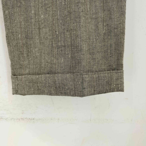 ハガークロージング HAGGAR GALLERY USA製 シルク ウール混 ネップ加工 2タック テーパードスラックスパンツ メンズ US:32-33