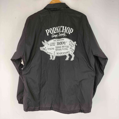 ポークチョップ porkchop バックプリント ナイロン コーチジャケット メンズ JPN:L