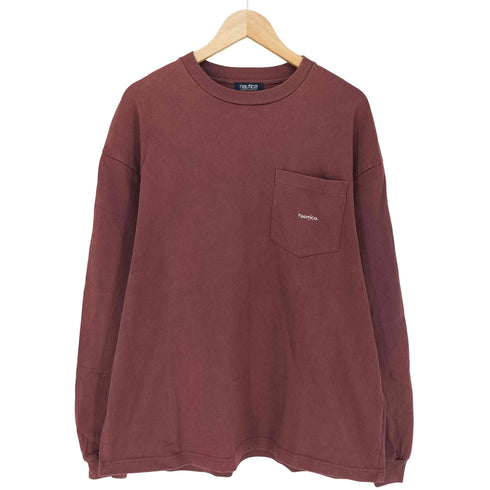 ノーティカ NAUTICA TOO HEAVY ポケット付長袖Tシャツ メンズ JPN:L