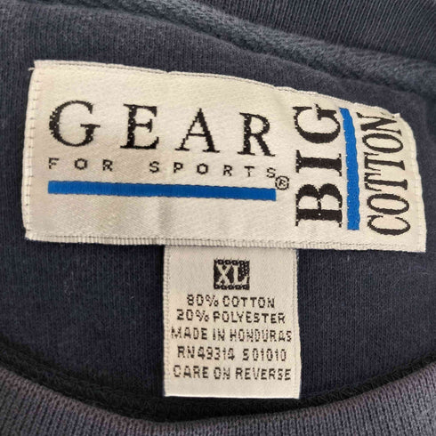 ギアフォースポーツ GEAR FOR SPORTS BIG COTTON 裏起毛 カレッジロゴ プリント クルーネック スウェット メンズ import:XL