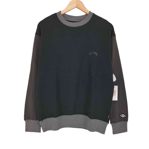 ビラボン BILLABONG ツートーン ロゴ刺繍クルーネックスウェット メンズ JPN:S