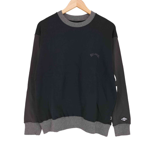 ビラボン BILLABONG ツートーン ロゴ刺繍クルーネックスウェット メンズ JPN:S