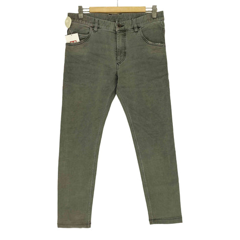 ダブルジェイケイ wjk long knit-denim pants ジャージーデニムパンツ メンズ JPN:L