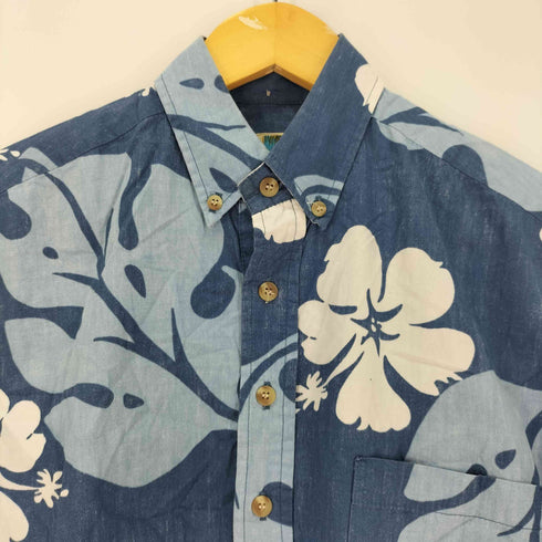 カハラ KAHALA 花柄 プルオーバー S/S ボタンダウン アロハ シャツ メンズ JPN:S
