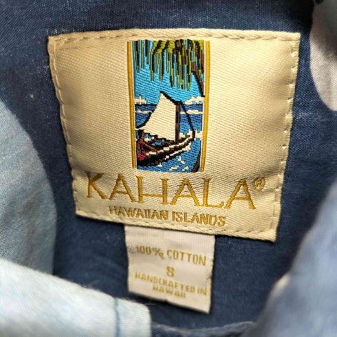 カハラ KAHALA 花柄 プルオーバー S/S ボタンダウン アロハ シャツ メンズ JPN:S