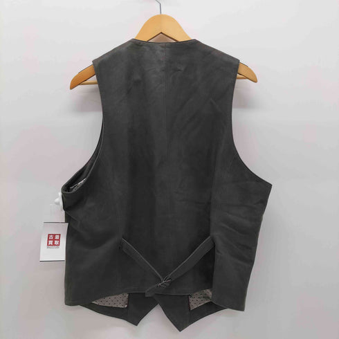 lamb suede ラムスエード レザーベスト メンズ 3L