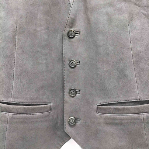lamb suede ラムスエード レザーベスト メンズ 3L