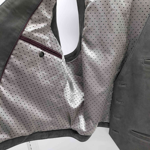 lamb suede ラムスエード レザーベスト メンズ 3L