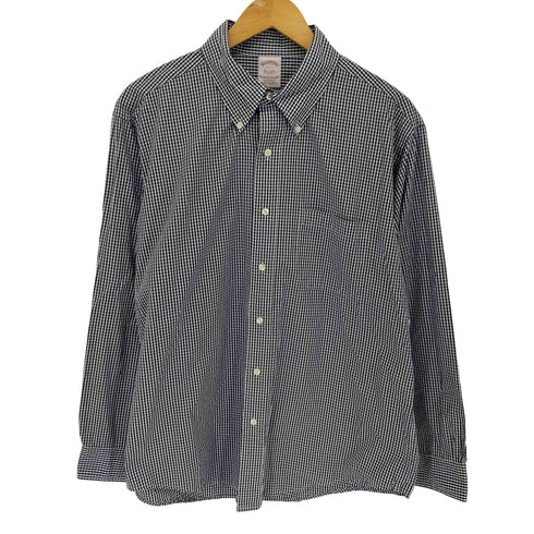 ブルックスブラザーズ BROOKS BROTHERS TRADITIONAL FIT トラディショナルフィット ボタンダウン ギンガムチェック L/S シャツ メンズ 17-2/3
