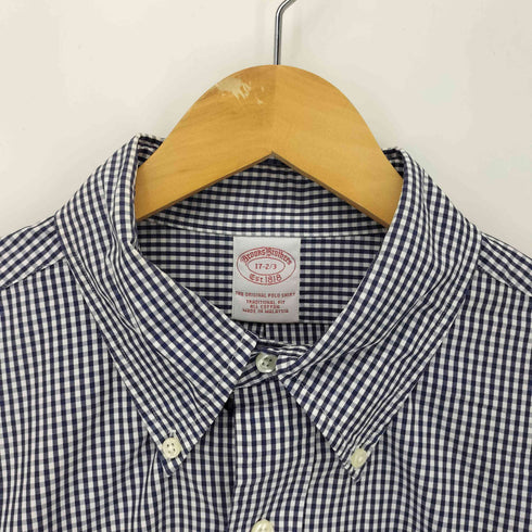 ブルックスブラザーズ BROOKS BROTHERS TRADITIONAL FIT トラディショナルフィット ボタンダウン ギンガムチェック L/S シャツ メンズ 17-2/3