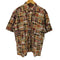 ブルックスブラザーズ BROOKS BROTHERS TRADITIONAL FIT トラディショナルフィット ボタンダウン パッチワーク チェック柄 S/S シャツ メンズ import:M
