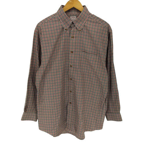 ブルックスブラザーズ BROOKS BROTHERS REGULAR FIT NON-IRON レギュラーフィット ノンアイロン ボタンダウン チェック柄 L/S シャツ メンズ import:M