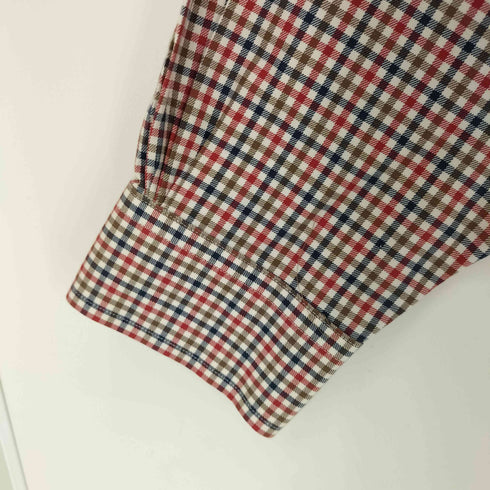 ブルックスブラザーズ BROOKS BROTHERS REGULAR FIT NON-IRON レギュラーフィット ノンアイロン ボタンダウン チェック柄 L/S シャツ メンズ import:M