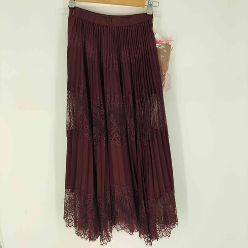 アメリ AMERI UNDRESSED LACE SANDWICH SKIRT / レース サンドウィッチ ロングスカート レディース JPN:S