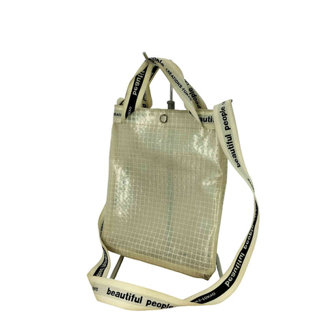 ビューティフルピープル beautiful people Vinyl logo tape Sacoche bag ビニール ロゴ テープ サコッシュ バッグ レディース