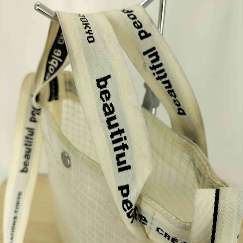 ビューティフルピープル beautiful people Vinyl logo tape Sacoche bag ビニール ロゴ テープ サコッシュ バッグ レディース